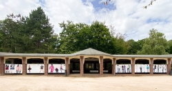 Open Air exhibition of ANDERSRUMportrait in the spa parc of Lüneburg during the pride weekend
